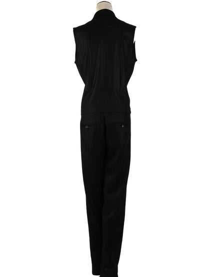 Excellent J Brand Black Sleeveless Jumpsuit Size M Triacetate