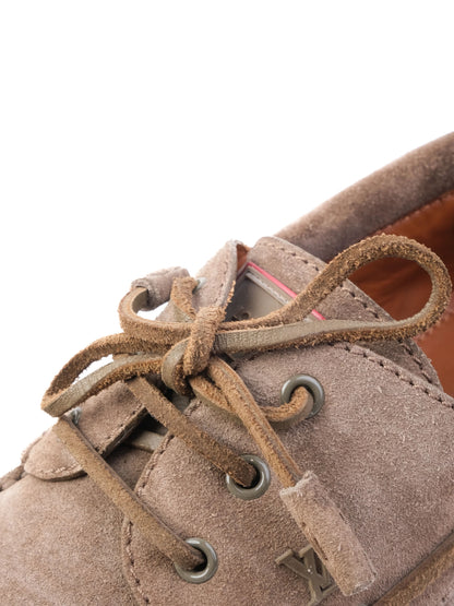 Excellent Louis Vuitton Green Genuine Suede Boat Shoes Size 43.5