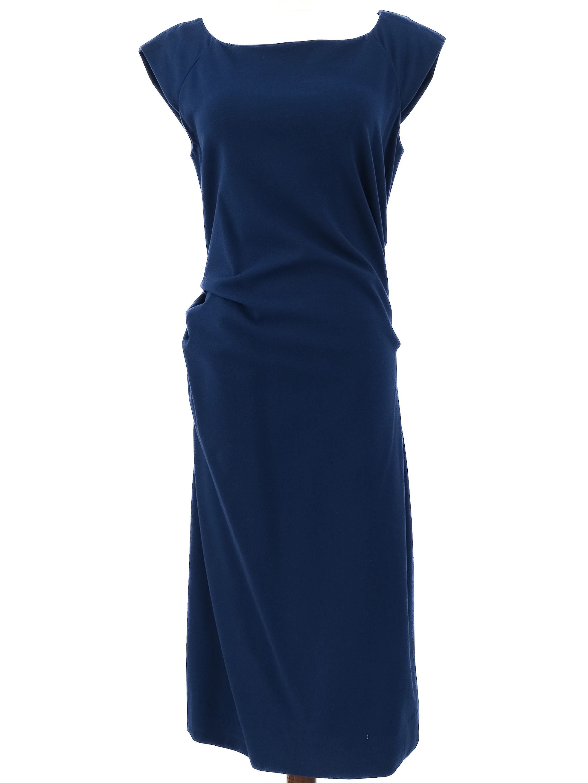 Excellent Diane von Furstenberg Blue Sleeveless Dress Size L