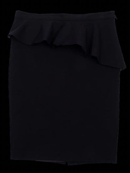 Excellent Armani Exchange Black Ruffle Skirt Size M Made in China
