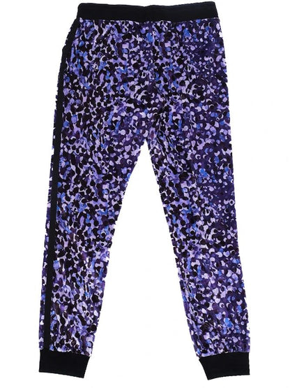 Excellent Roberto Cavalli Hooded Jacket Purple Black Size M