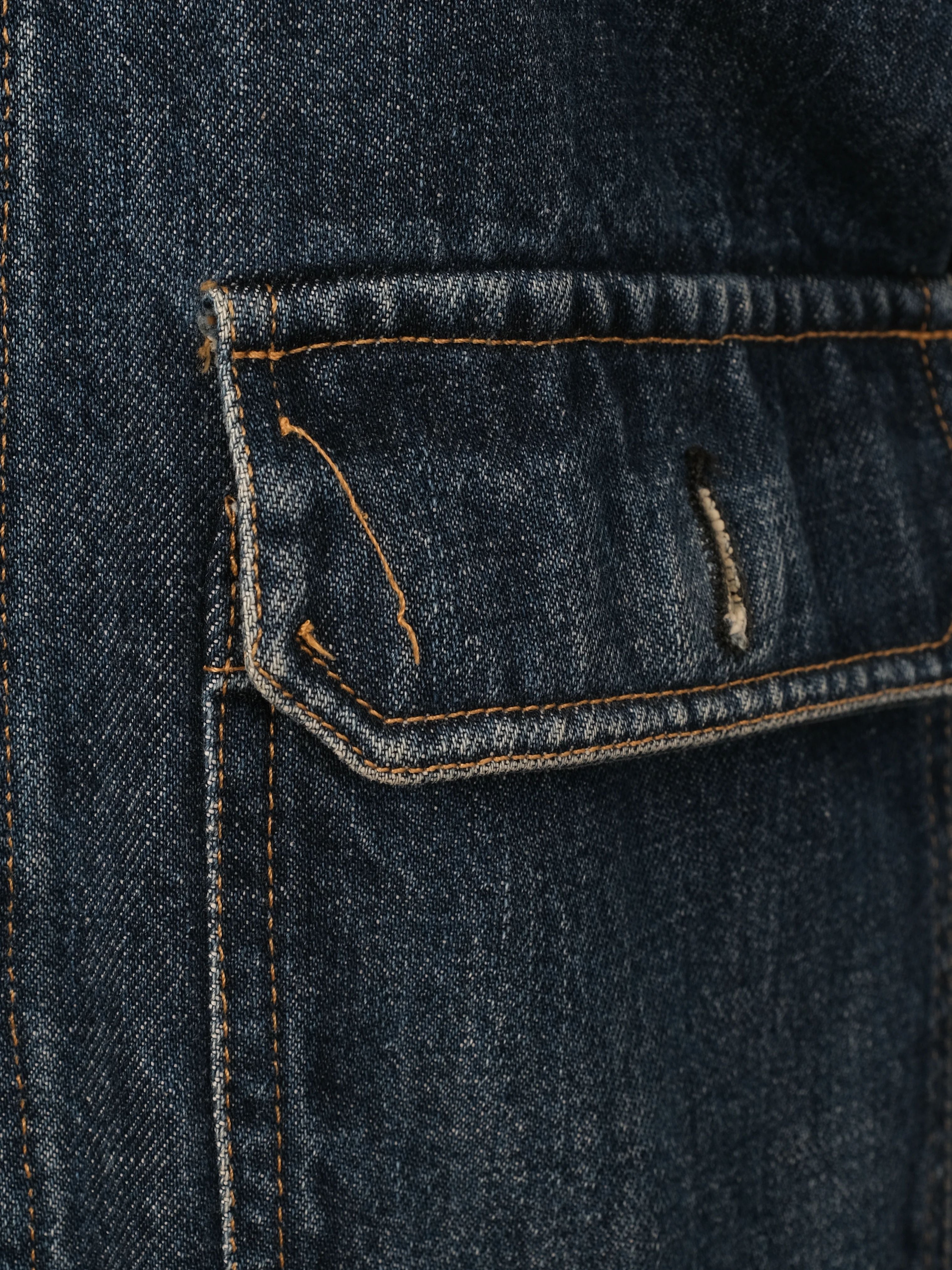 Excellent Helmut Blue Denim Jacket Cotton Size L for Men