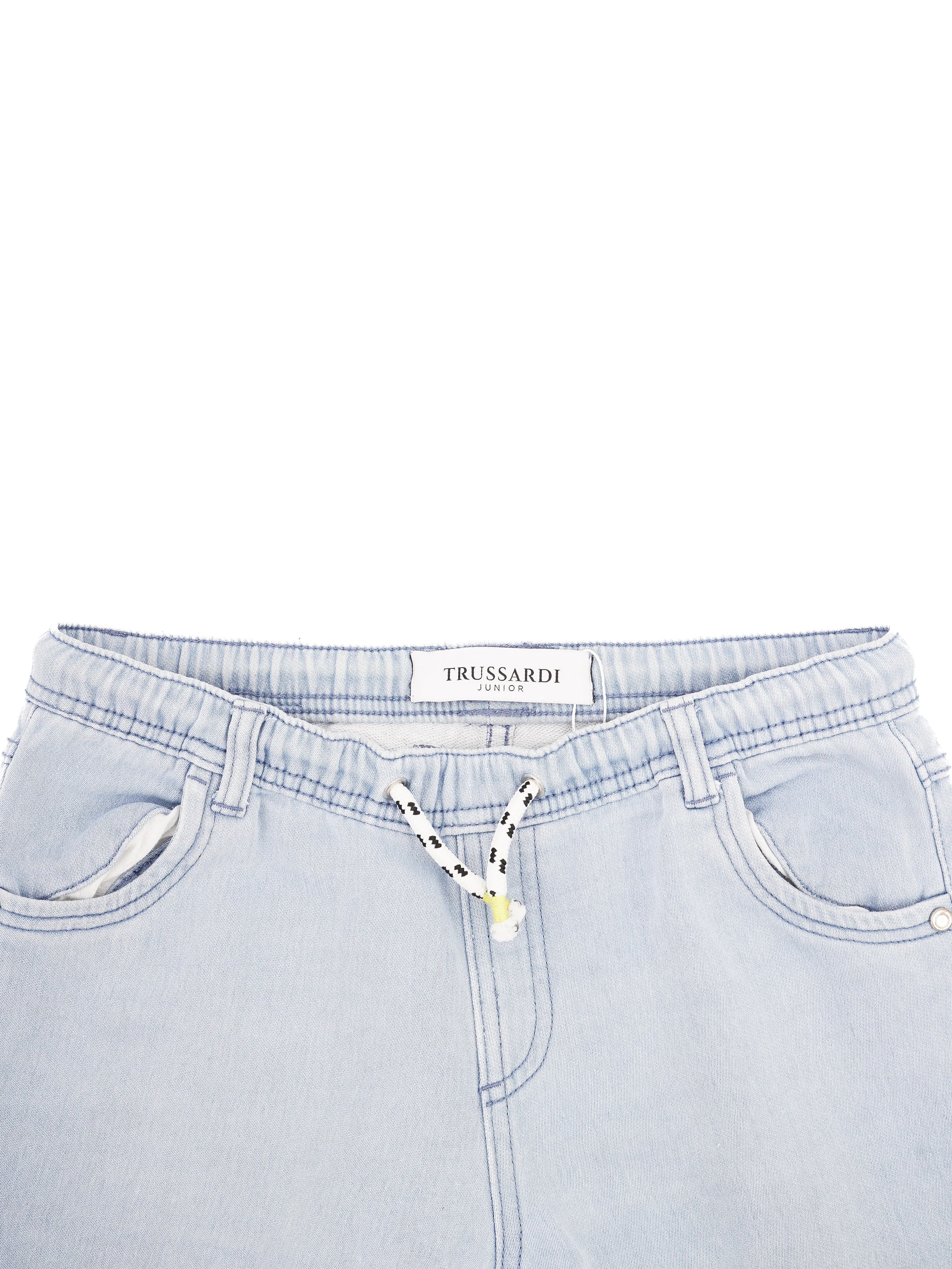 Trussardi Kids Blue Nylon Denim Shorts Size 12 Excellent Condition