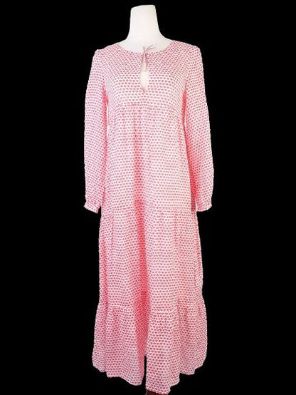 Weekend MaxMara Excellent Pink Long Sleeve Dress XS Cotton