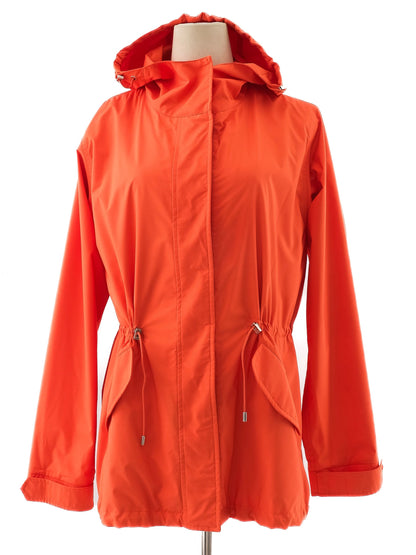 Perfect Loro Piana Orange Hooded Jacket Women&