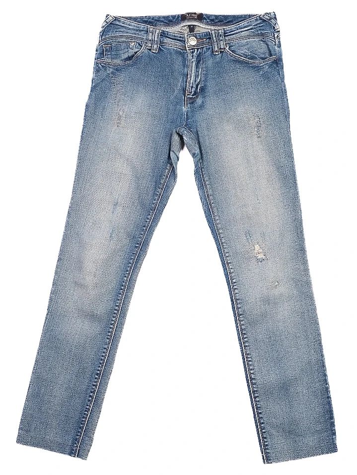 Excellent Armani Jeans Distressed Blue Cotton Size N/A