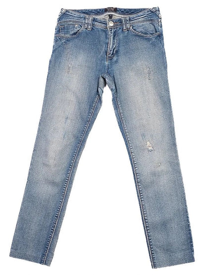 Excellent Armani Jeans Distressed Blue Cotton Size N/A