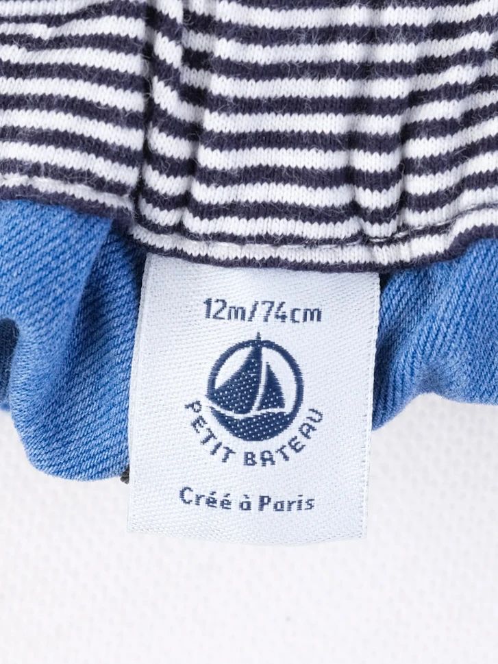 Excellent Petit Bateau Blue Cotton Pants Size 12M for Kids