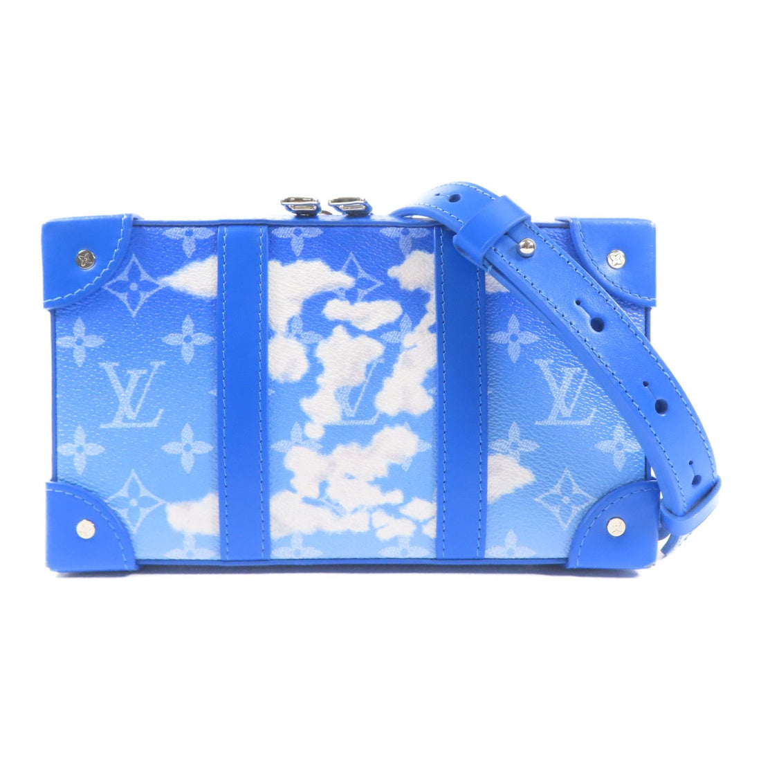 Louis Vuitton Monogram Clouds Soft Trunk Wallet Blue Shoulder Bag M 45432