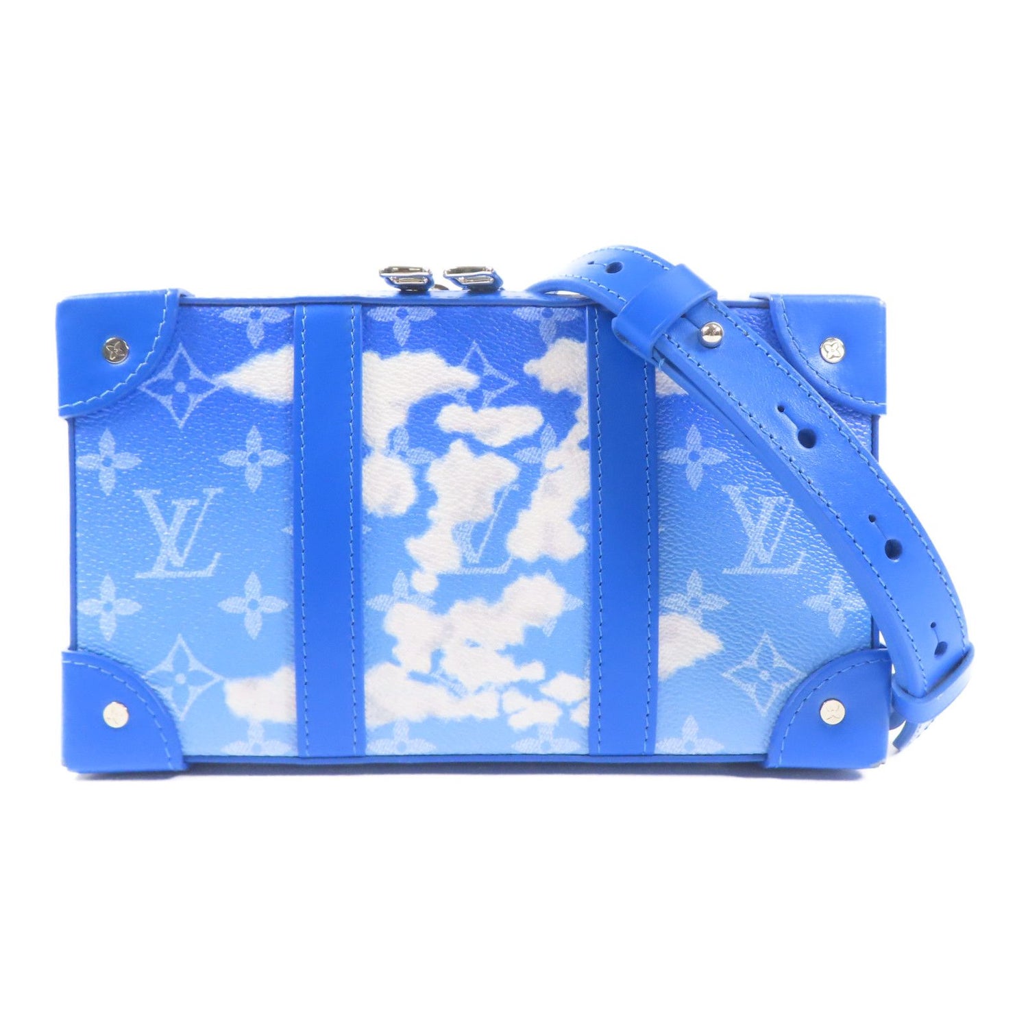 Louis Vuitton Monogram Clouds Soft Trunk Wallet Blue Shoulder Bag M 45432