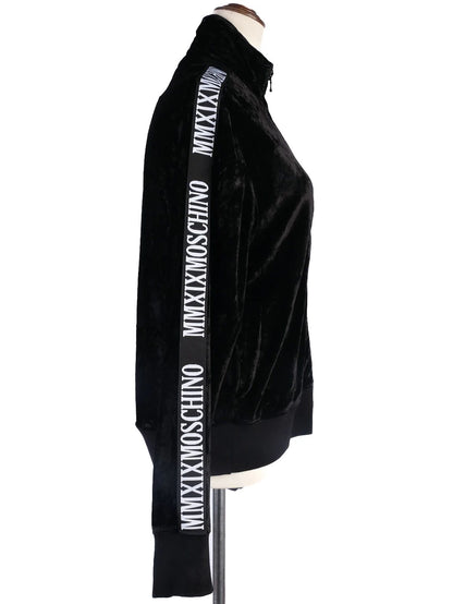 Moschino Black Zip-Up Jacket XS Excellent Condition