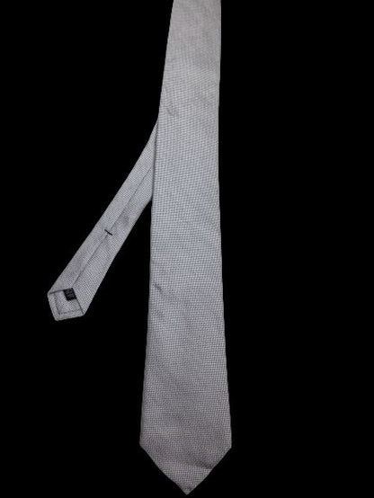 IKE Behar Gray Silk Neck Tie Excellent Condition Men’s Accessory
