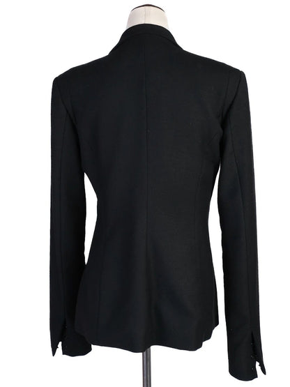 Excellent Malloni Black Viscose Blazer Jacket for Women
