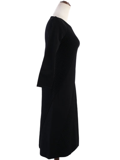 Excellent Roberto Cavalli Black Viscose Dress Size M Long Sleeve