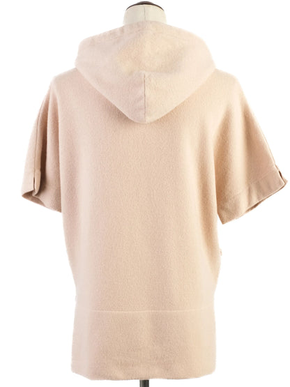 Excellent Cruciani Orange Wool Hoodie Sweatshirt Size L