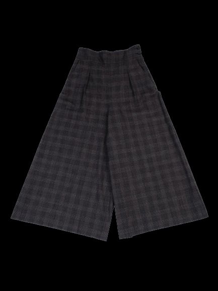 Excellent Weekend MaxMara Gray Wool Wide-Leg High-Waisted Pants XS