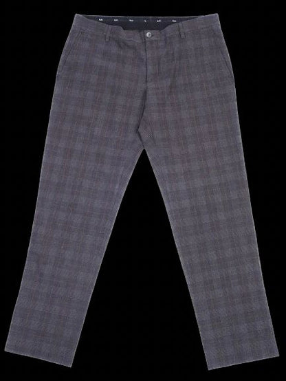 Excellent Dolce Gabbana Gray Plaid Trousers Cotton XXL