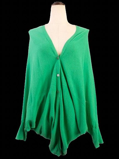 Excellent Paul&amp;Joe Green Cotton Oversized Cardigan Size M