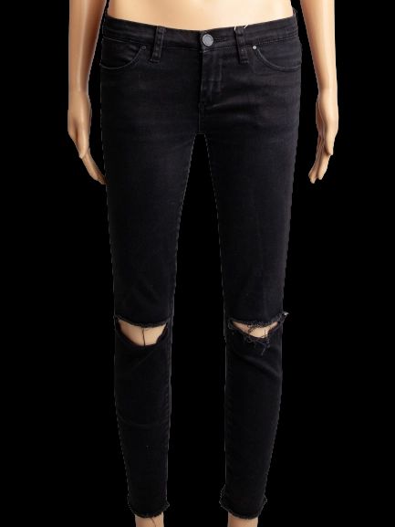 Good Blanknyc Black Distressed Skinny Jeans Size XS