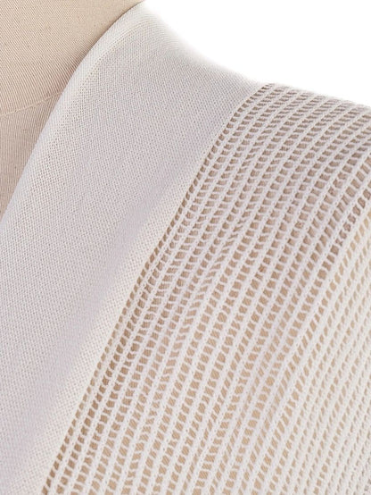 Excellent PierAntonio Gaspari White Open Cardigan Size M Viscose