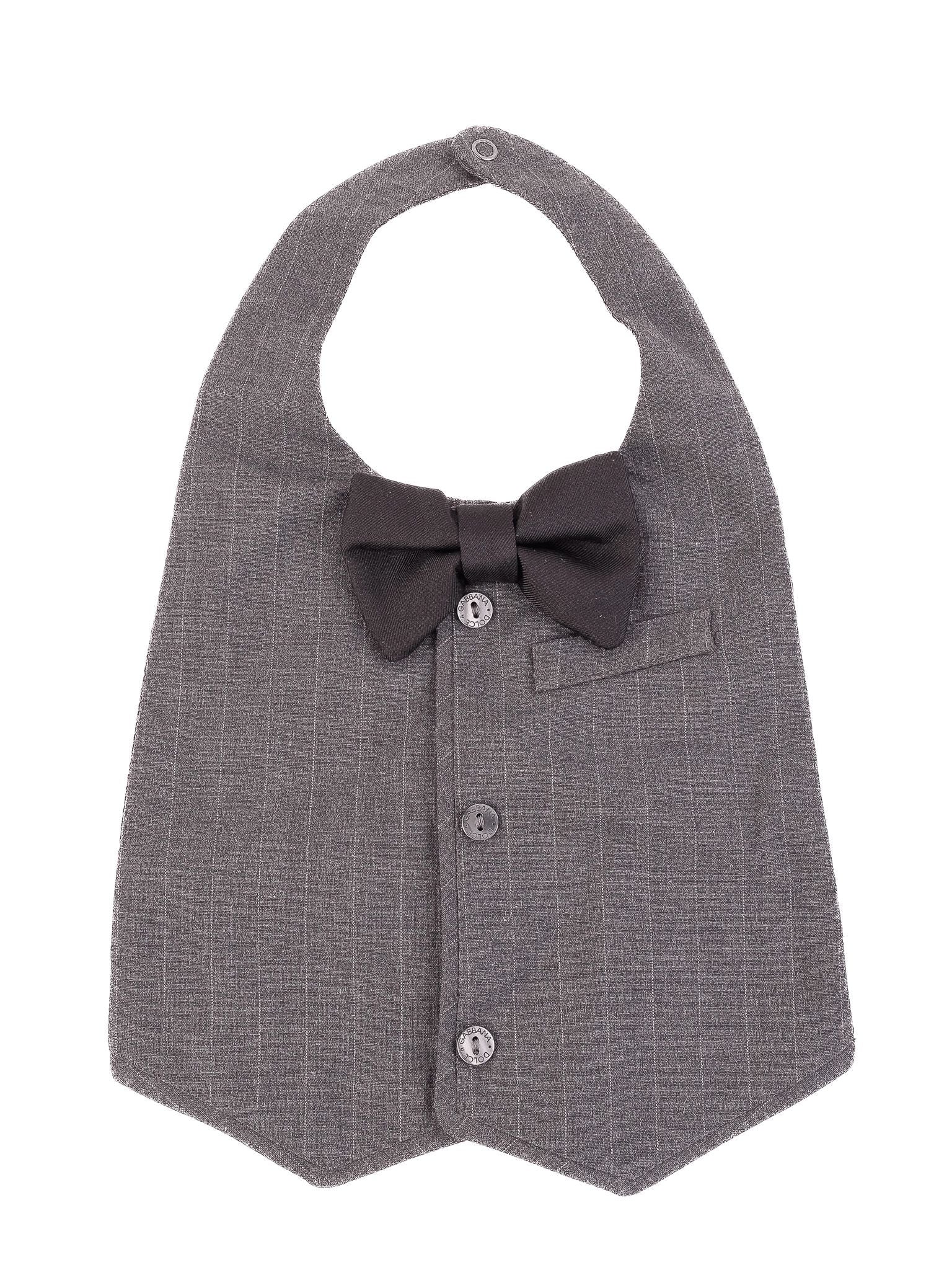 Perfect Dolce Gabbana Baby Bibs Gray Cotton Size 6 months