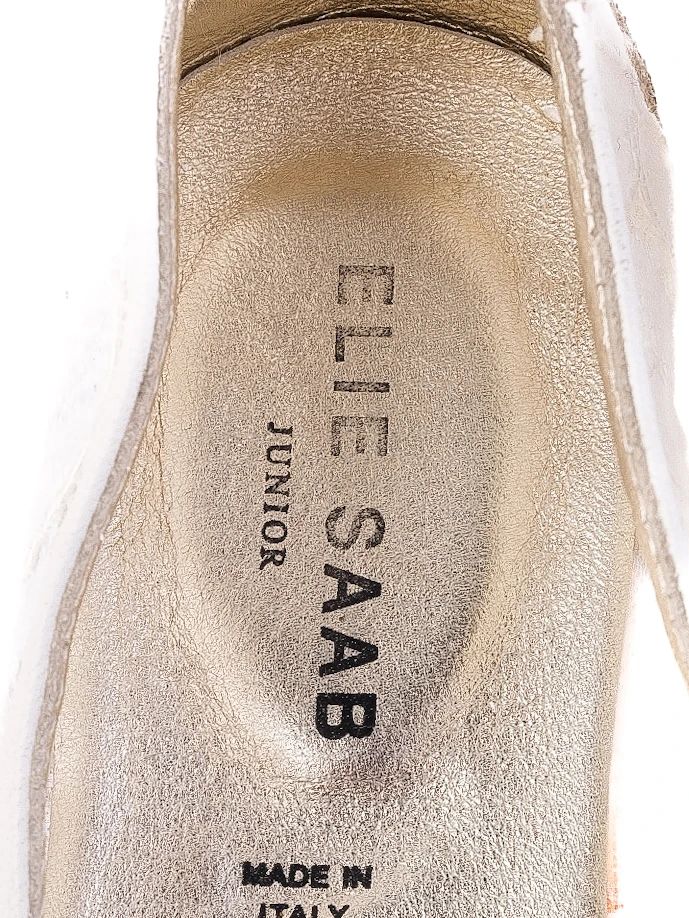 EXCELLENT Elie Saab White Lace Flats for Kids Size 31