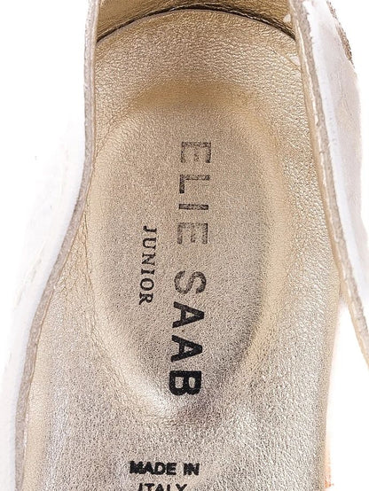 EXCELLENT Elie Saab White Lace Flats for Kids Size 31