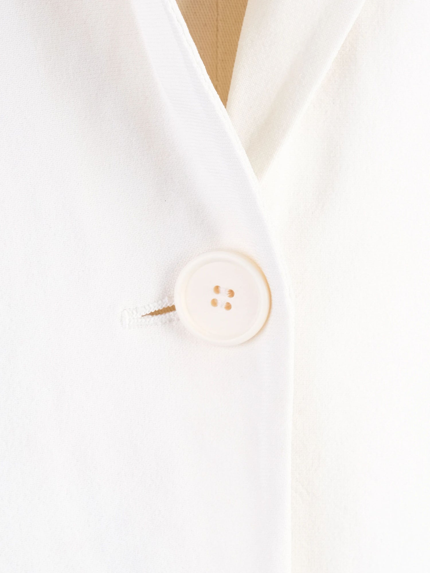 Excellent Donna Karan White Viscose Blazer Size S