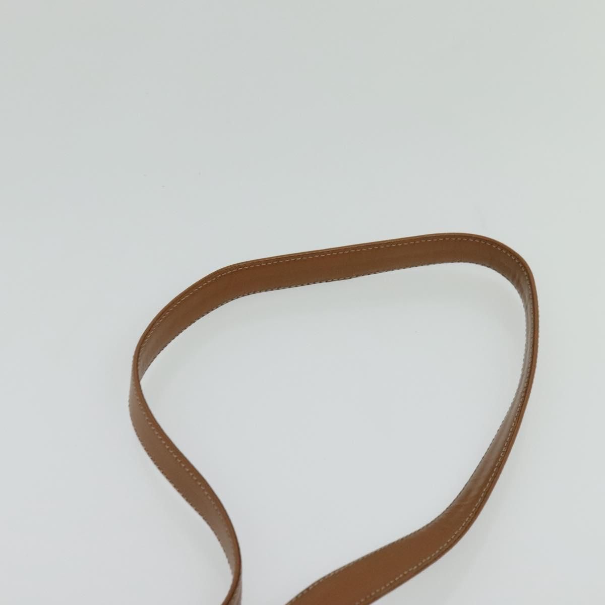 Loewe Velazquez Shoulder Bag Leather Brown Gold Auth