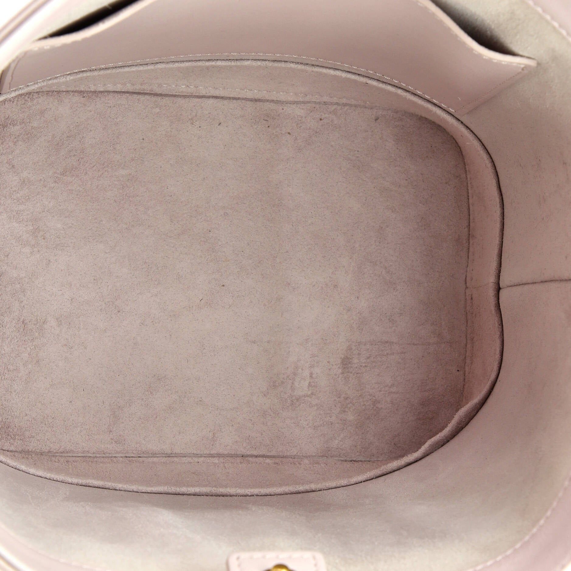 Celine Cuir Triomphe Bucket Bag Leather Small