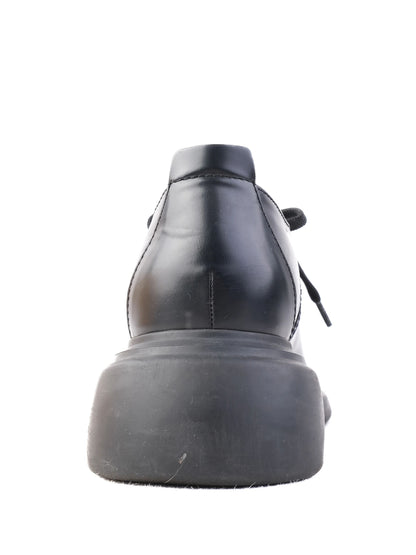 Excellent Emporio Armani Black Leather Shoes Women&