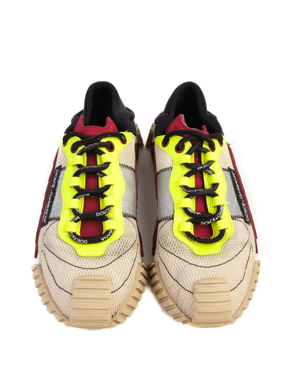 Perfect Dolce Gabbana Sneakers Size 41 Beige Black Red Neon Yellow