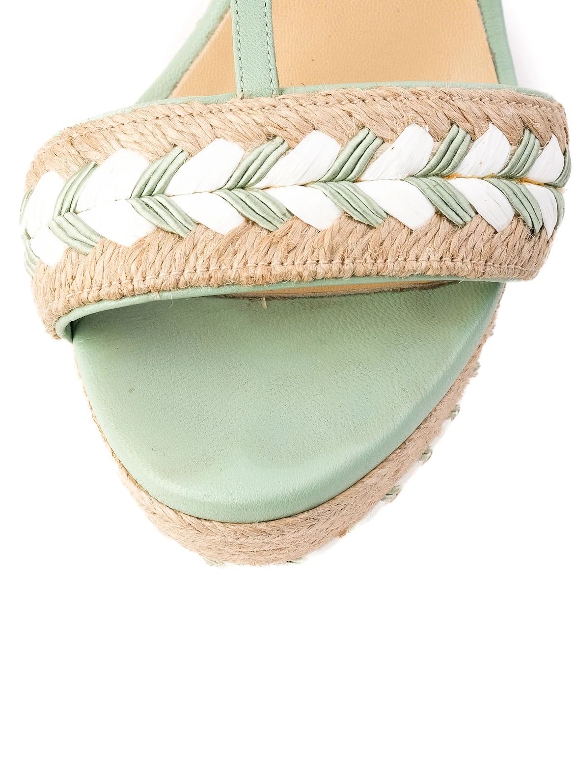 Excellent Gucci Wedge Sandals Combined Leather Casual Size - Women