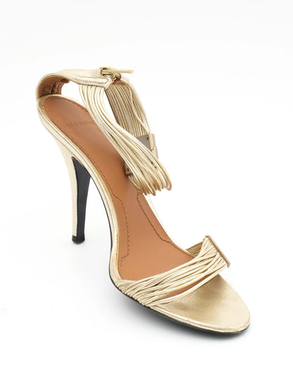 Excellent Givenchy Yellow Leather High-Heeled Sandals Size 37