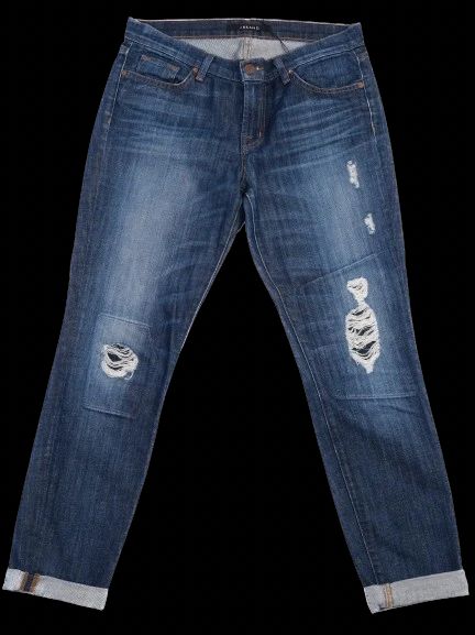 Excellent J Brand Blue Ripped Denim Jeans Women Size N/A