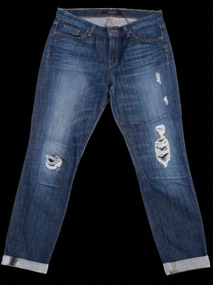 Excellent J Brand Blue Ripped Denim Jeans Women Size N/A