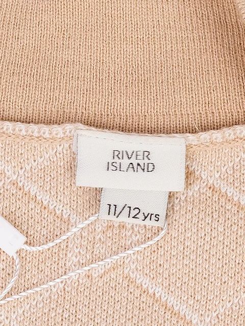 River Island Excellent Beige Cardigan Size 12 for Kids with Pockets