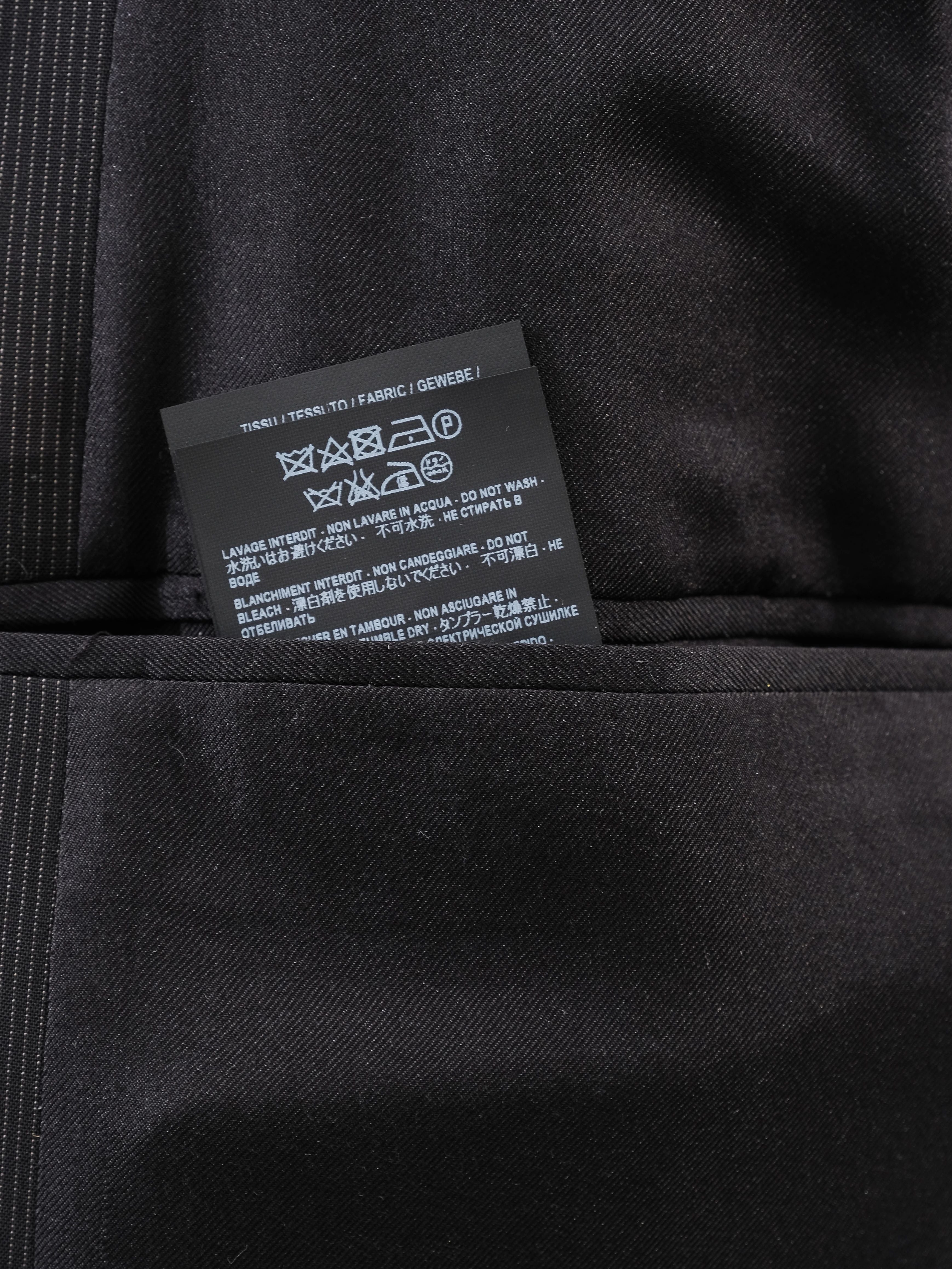 Perfect Saint Laurent Black Wool Blazer Size XL for Men