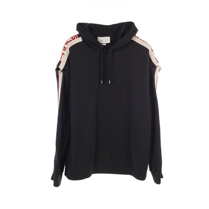 Gucci Technical Jersey Sweatshirt Hoodie L 475354 Cotton Polyester Black