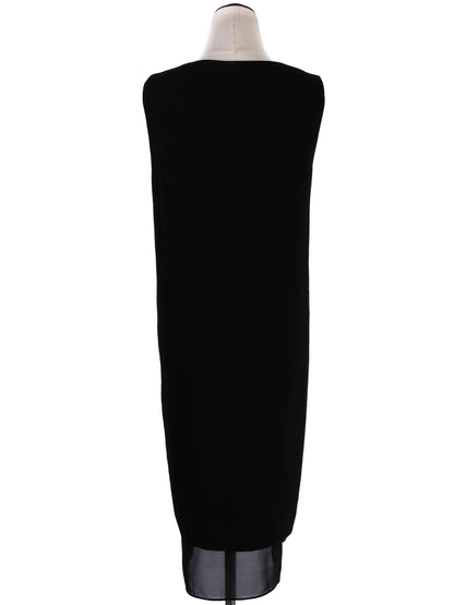 Excellent DKNY Black Sleeveless Dress Polyester V-Neck Size XS