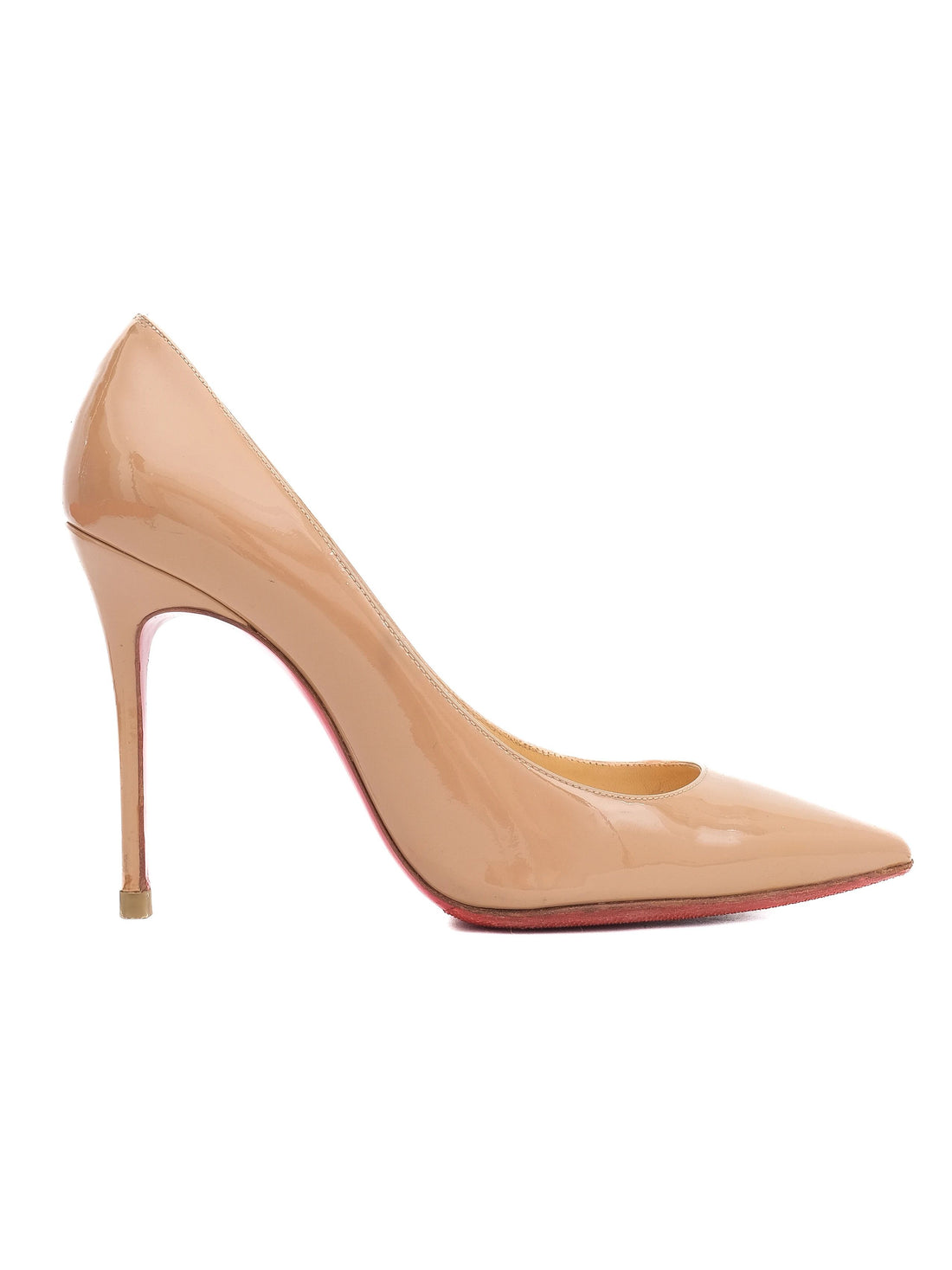 Christian Louboutin Pink Leather High Heels Size 34 Excellent Condition