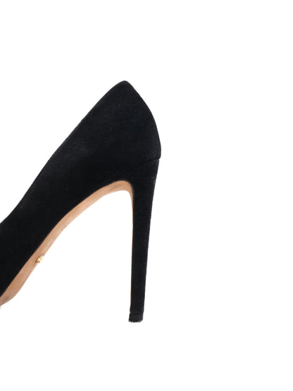 Excellent Sergio Rossi Black Leather High-Heeled Stiletto Shoes