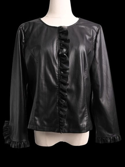 Excellent Liu Jo Black Leather Women&