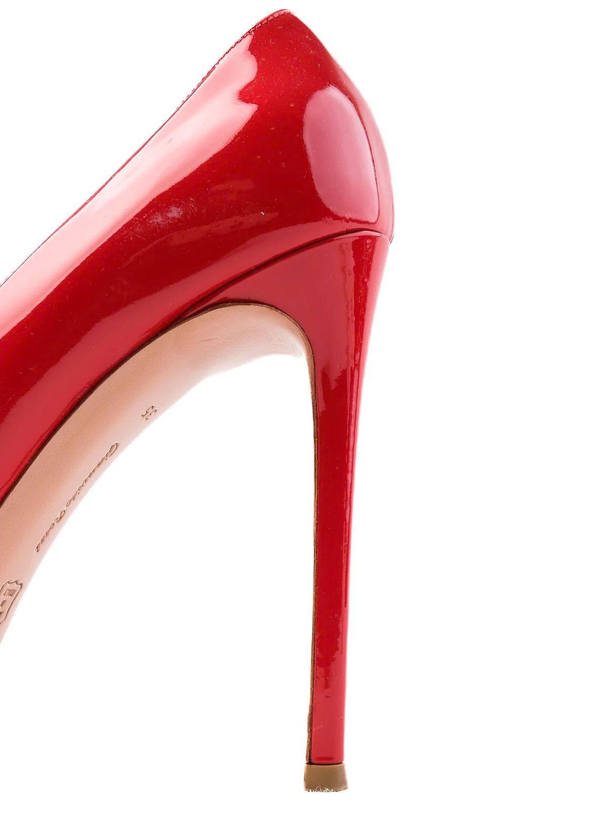 Excellent Gianvito Rossi Red Patent Leather High Heels Size 35