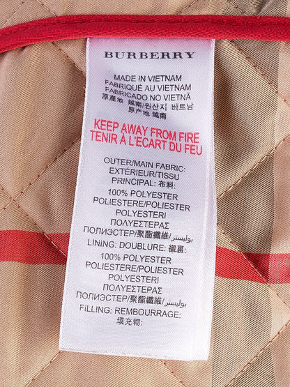 Excellent Burberry Red Quilted Jacket Size 14 for Kids