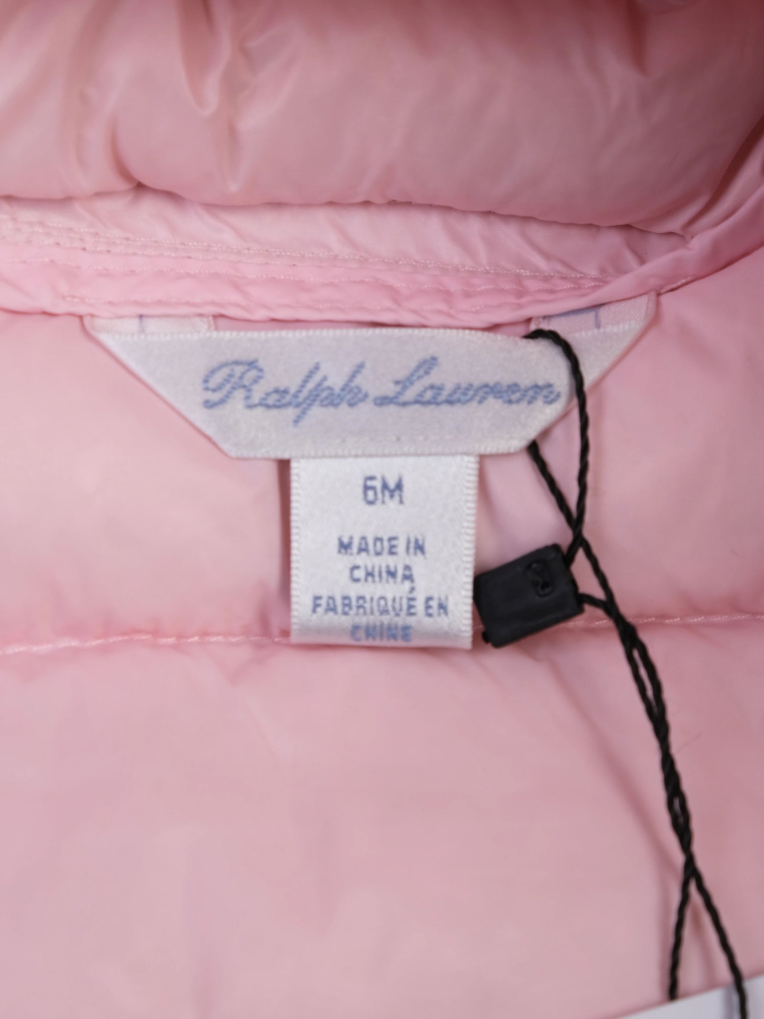 Excellent Ralph Lauren Pink Nylon Puffer Jacket for Babies Size 1