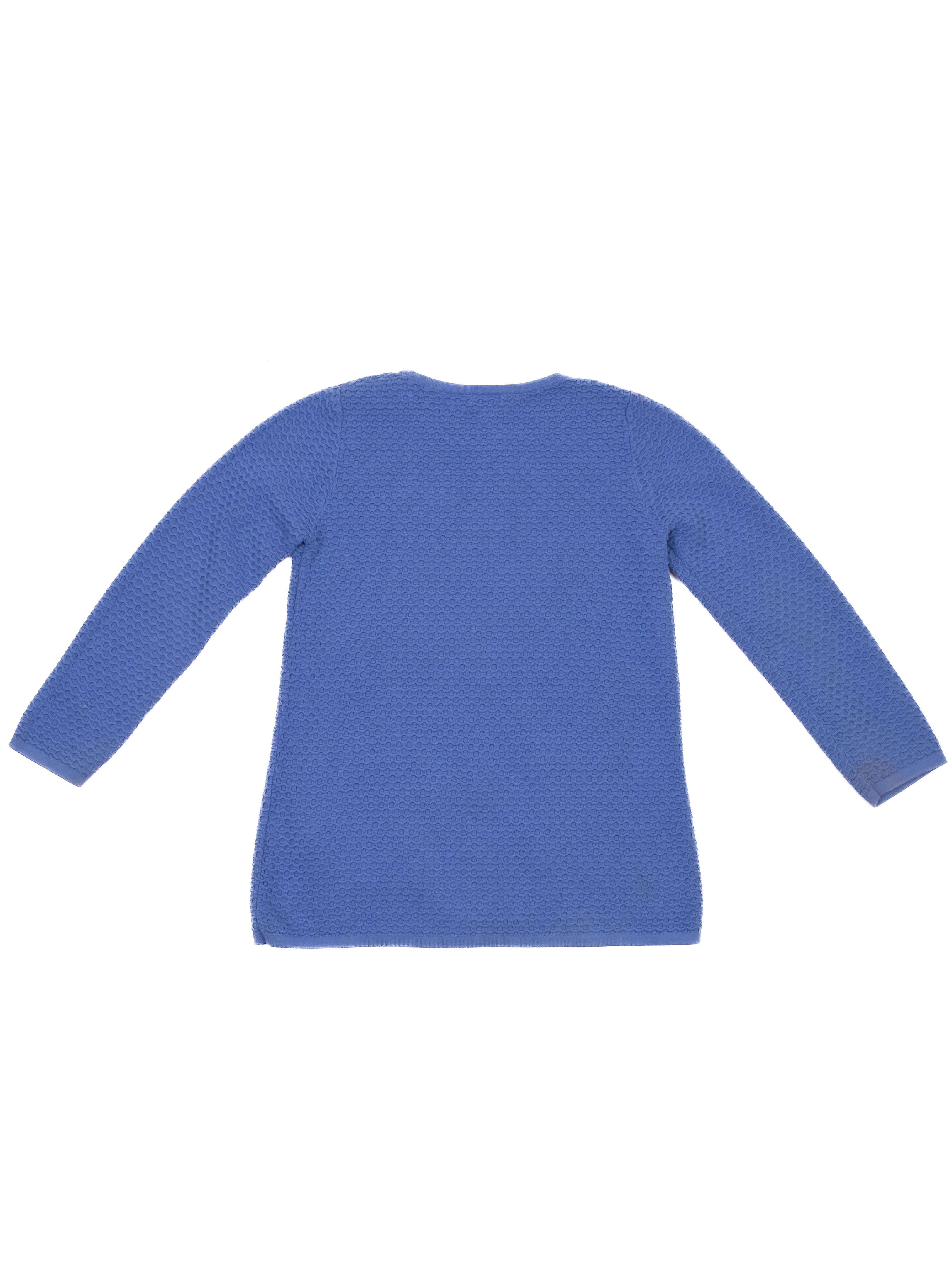 Excellent COS Blue Cotton Sweater for Kids Size 8 with Pockets