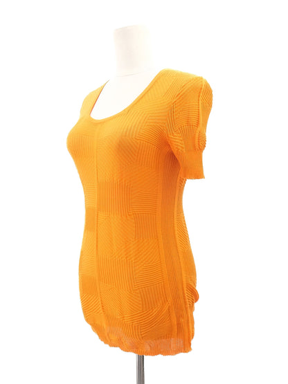 Excellent Orange Knit Top Women&