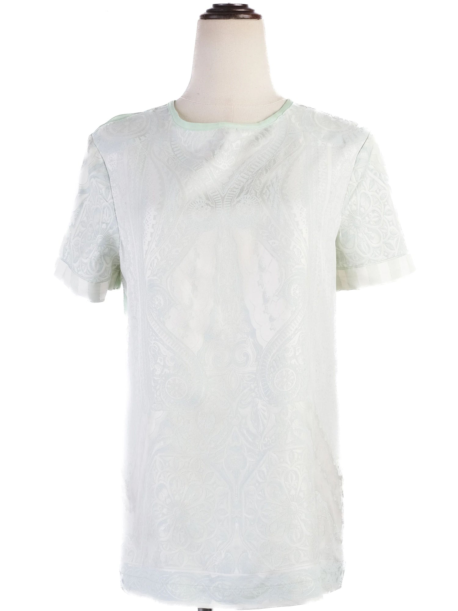 Excellent Roberto Cavalli Green Silk Shirt Size M Women