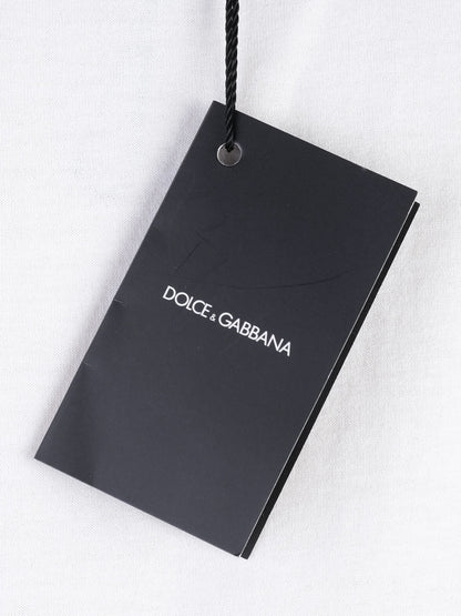 Excellent Dolce Gabbana White T-Shirt D&amp;G LOVE IS LOVE Size M